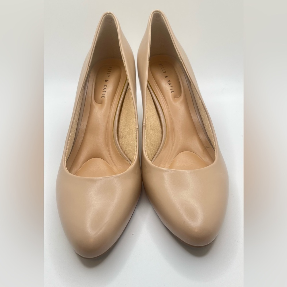 Women’s Kelly & Katie  KK - GENNA Nude Pointed - Toe Heels Pumps Size 8M - Picture 5 of 12